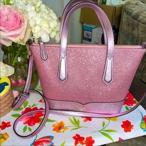 (Final Payment Drop) Lola Glitter RosePink Satchel